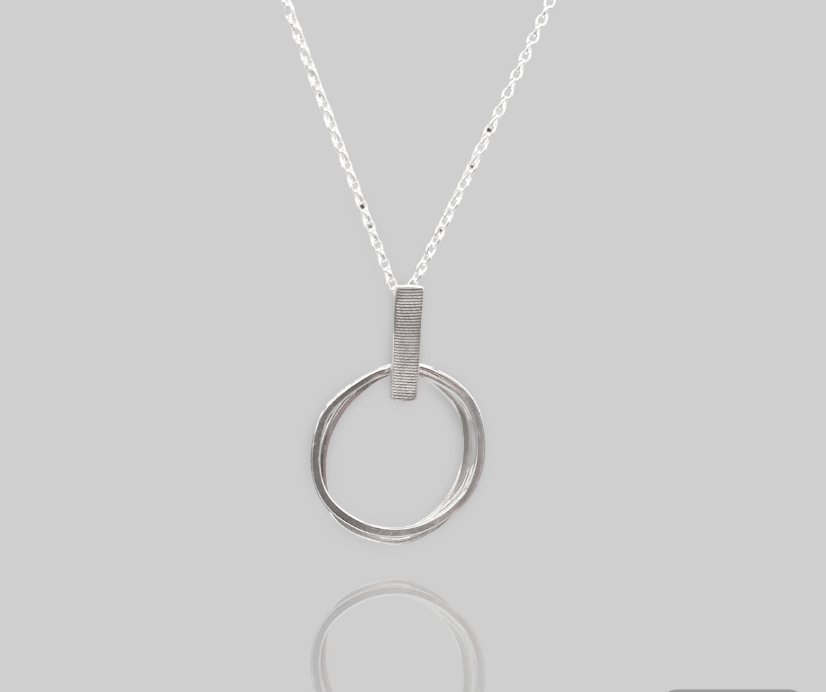 Unhewn Multi Circle Pendent