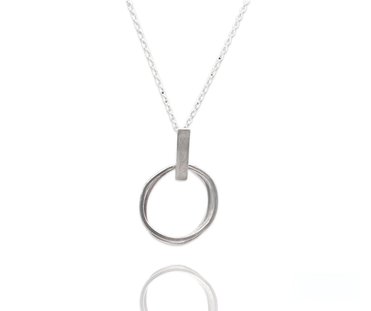 Unhewn Multi Circle Pendent
