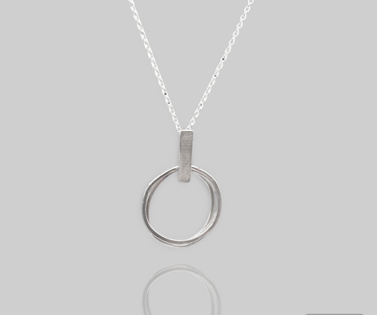 Unhewn Multi Circle Pendent