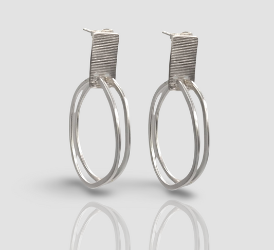 Unhewn Hoop Earrings