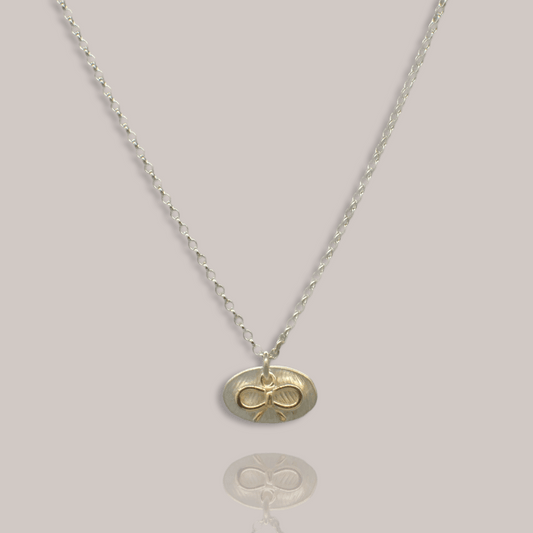 Ribín Oval Bow Pendent Mixed