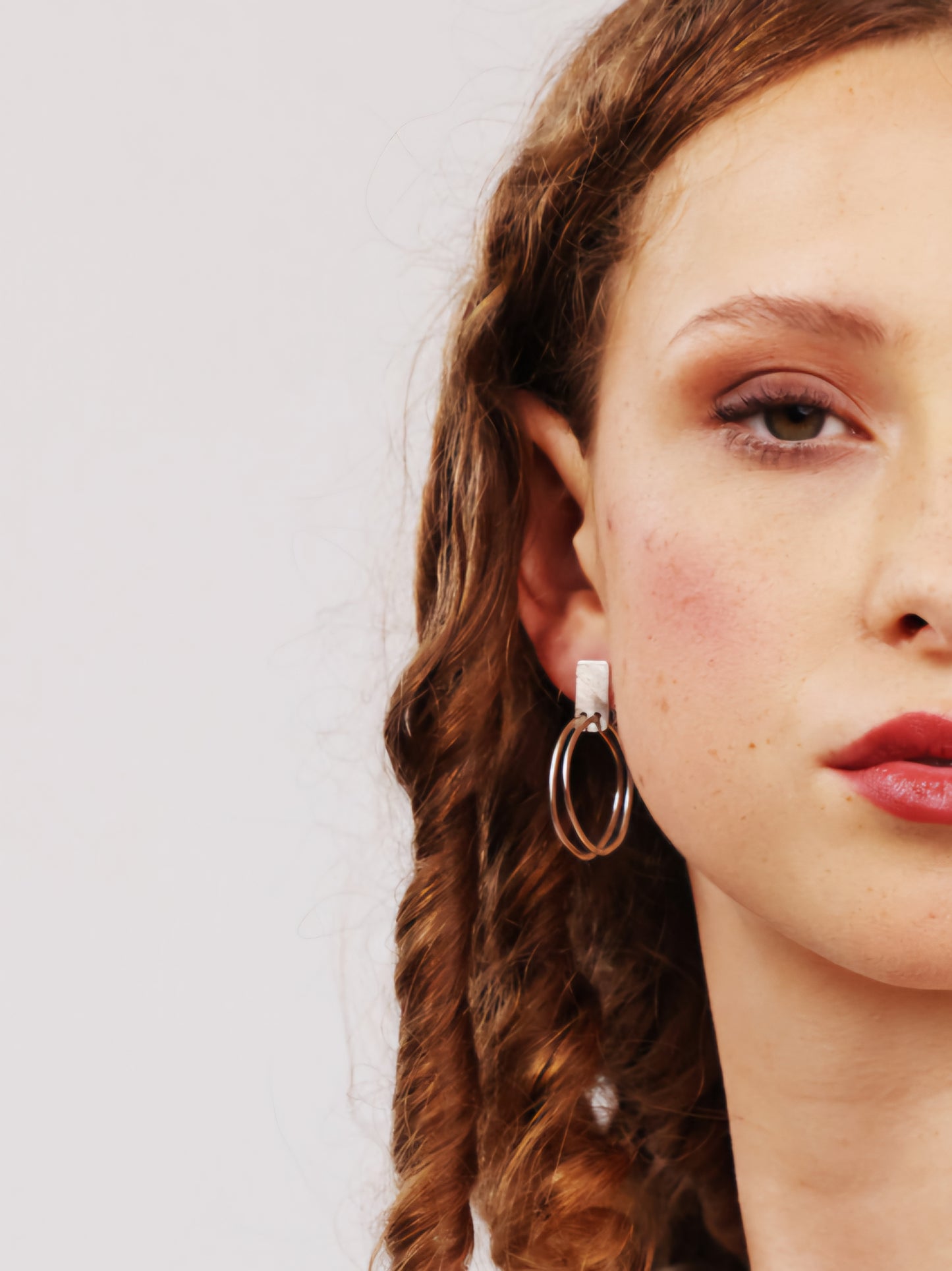 Unhewn Hoop Earrings